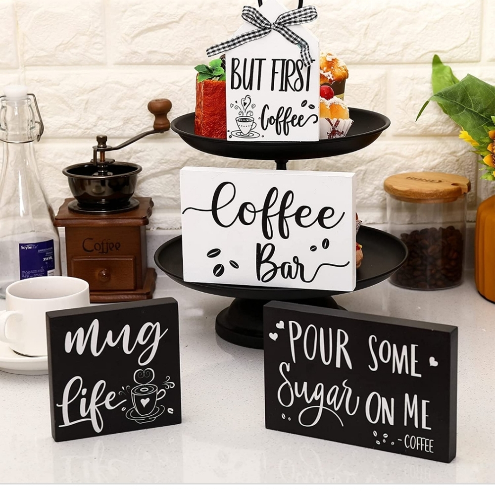 Mini signs  coffee  3 sets